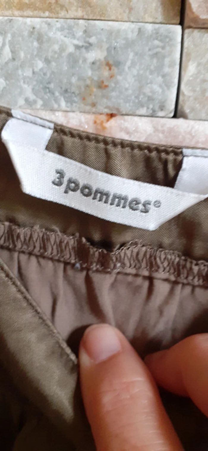 Robe satinée marron 5 ans 3 pommes - photo numéro 5