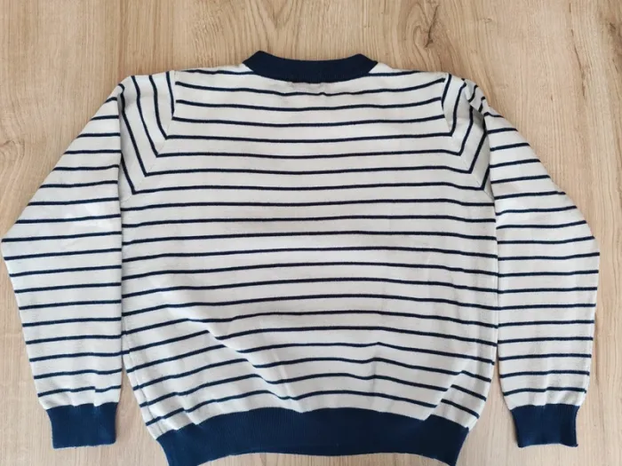 Pull col rond femme a rayures motif coeur Lili lala taille unique - photo numéro 5
