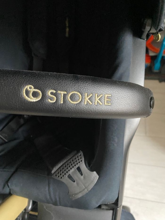 ✨ Poussette Premium Stokke Xplory X- Édition Limitée Gold/Black (Avec Nacelle) - photo numéro 5