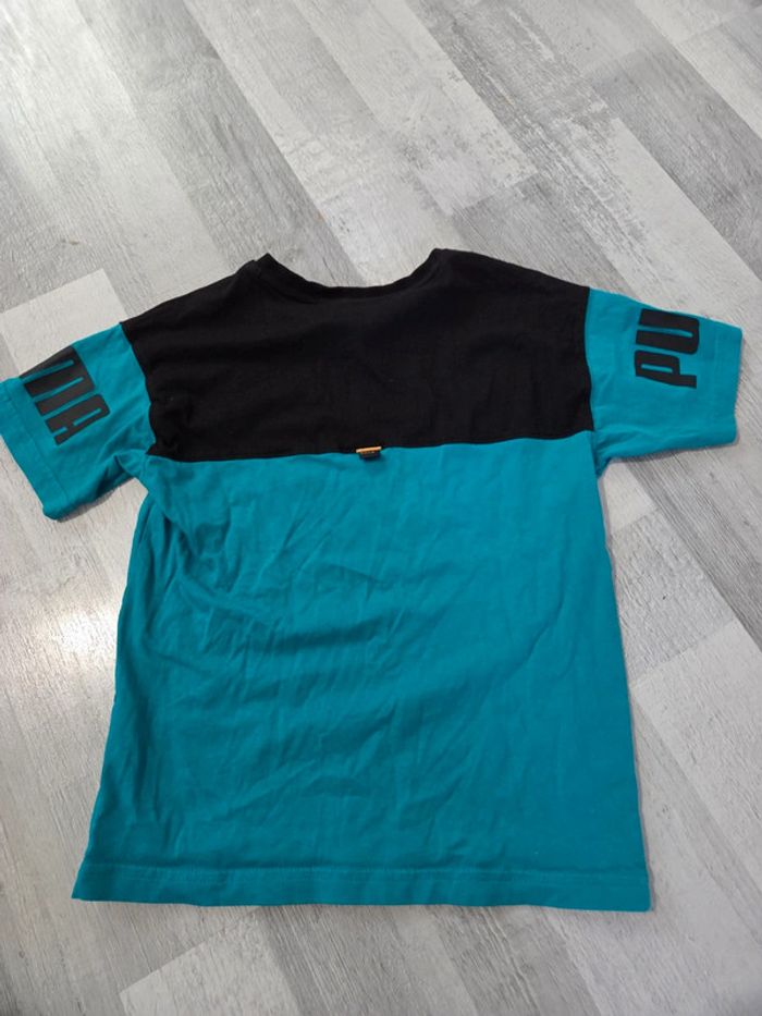 Tee shirt puma noir et vert - photo numéro 4