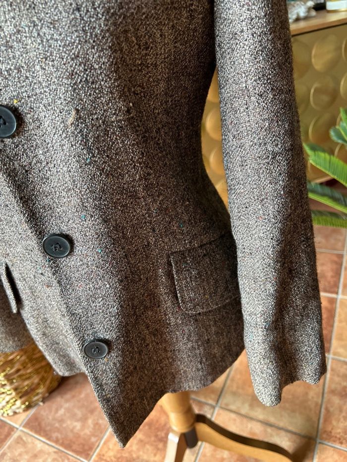 Kookai veste cintrée couleur marron mouchetée multicolores - photo numéro 7