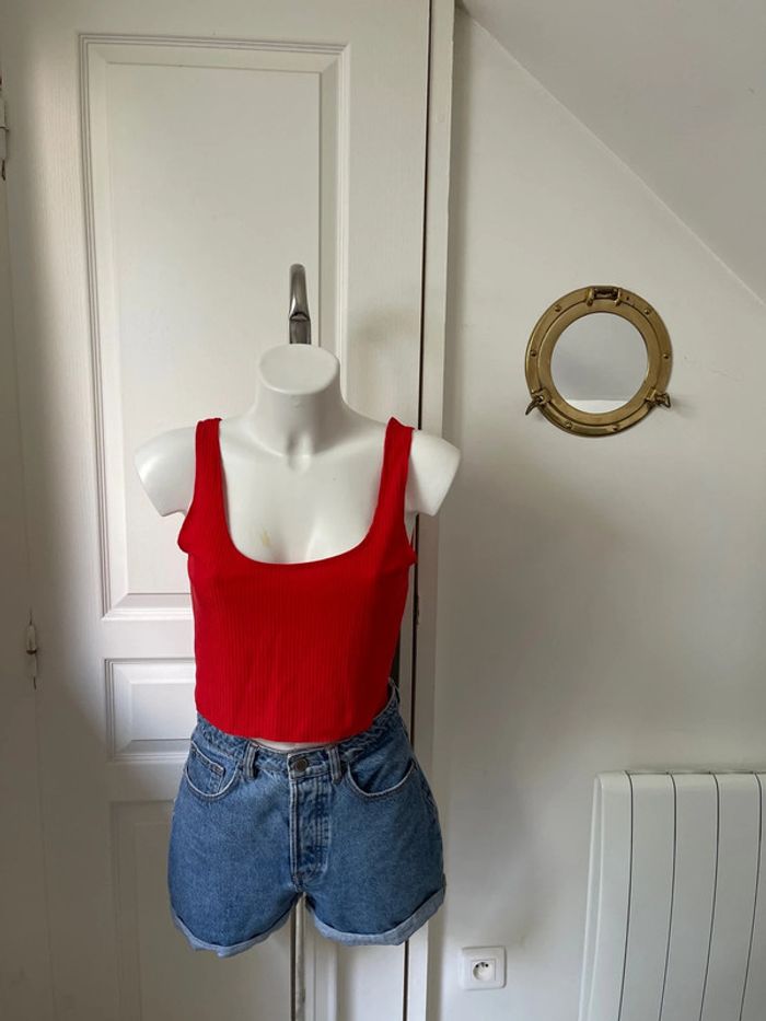 Crop top rouge - photo numéro 2