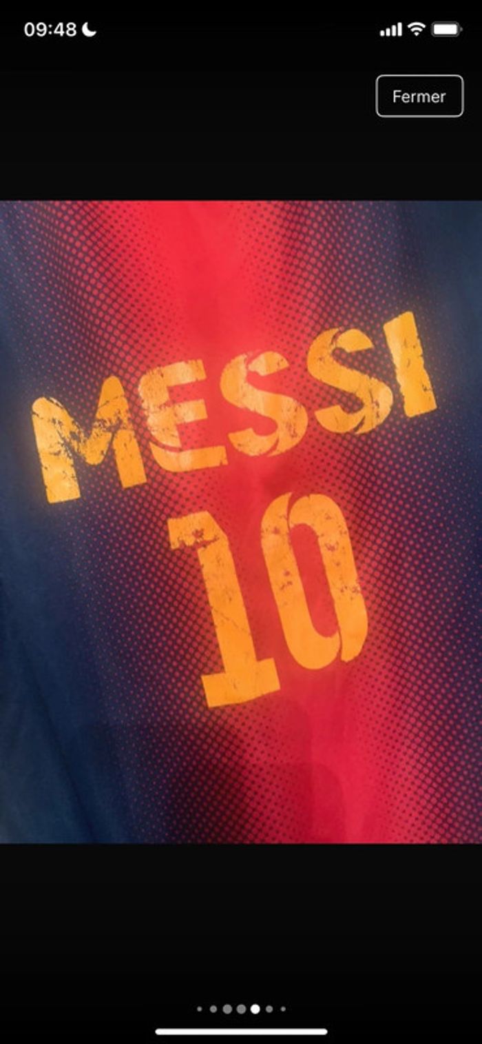 Jolie t-shirt de foot Barcelone enfant - photo numéro 9