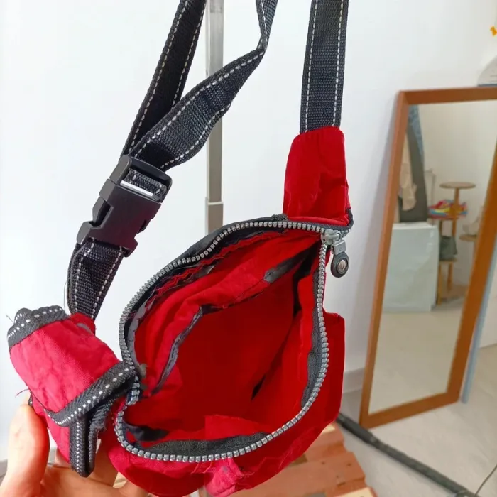 Sac bandoulière rouge Kipling compact avec badge logo S028 - photo numéro 3