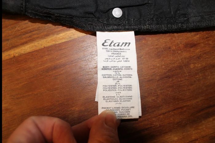 Short jean’s – Noir – Etam - 42 - photo numéro 6