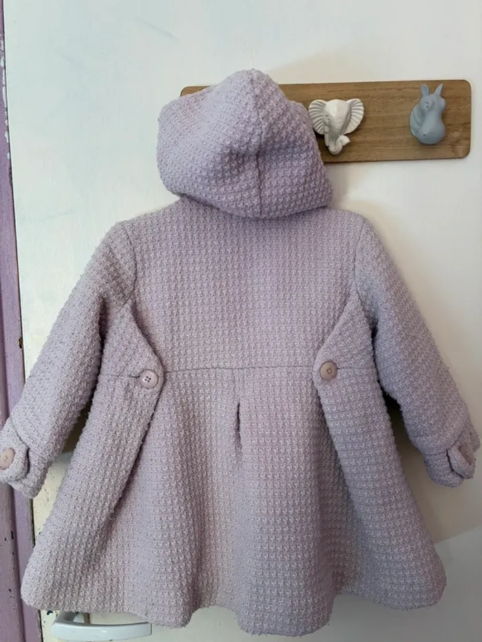Jolie manteau à capuche automne/hiver, 3 ans, Vertbaudet. - photo numéro 11