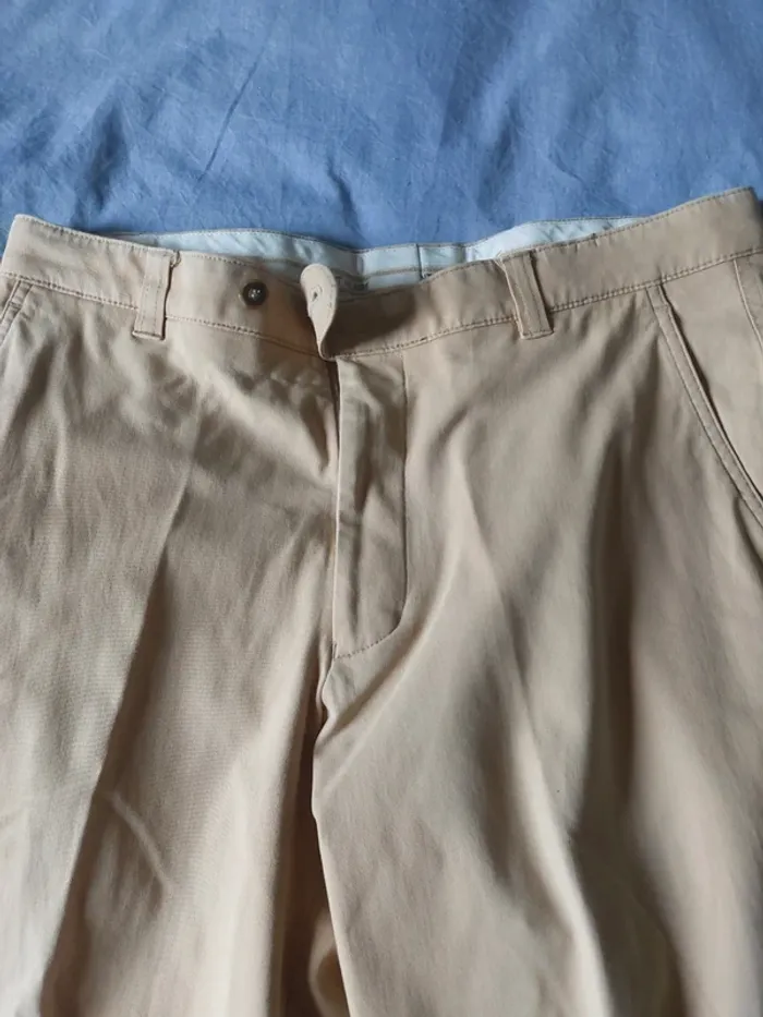 Pantalon beige large - photo numéro 2