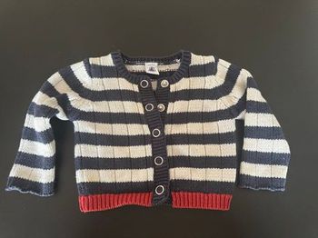 Gilet Petit Bateau marinière