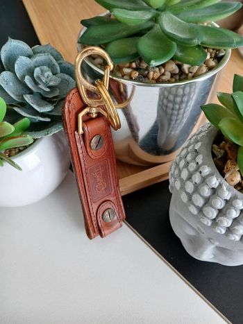 Porte de clé en Cuir🌿🌈
