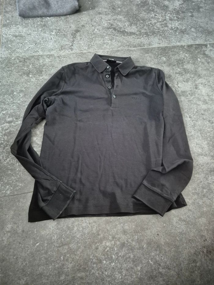 Polo homme manches longues