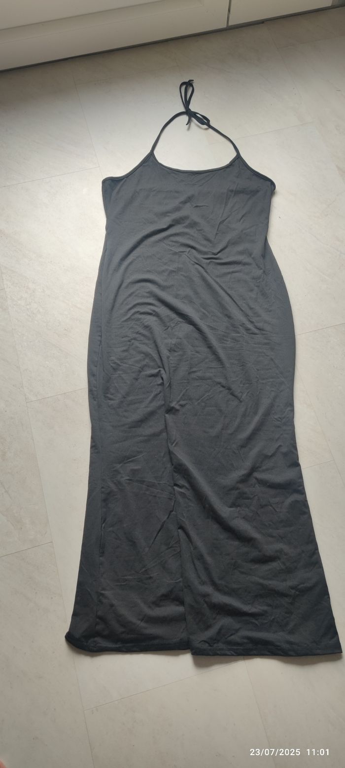 Robe longue noir a bretelles - taille xl - photo numéro 4