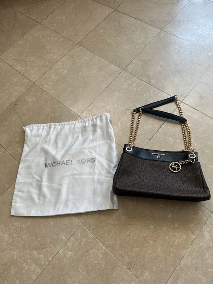 Michael Kors  - Petit sac convertible Susan porté épaule à imprimé logo - photo numéro 3