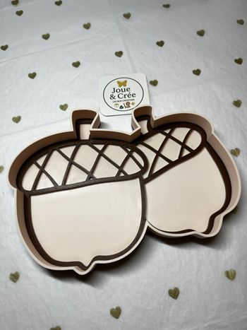 Bac sensoriel Automne – Glands 3D marron/beige (impression 3D PLA biodégradable, activité transvasement)