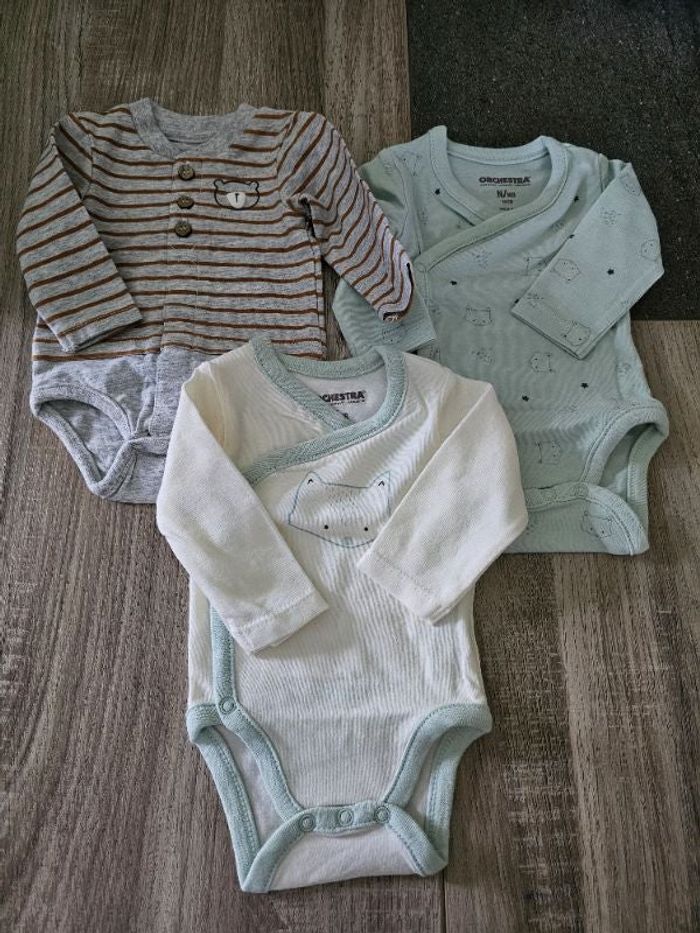 Lot de 3 Bodies neuf