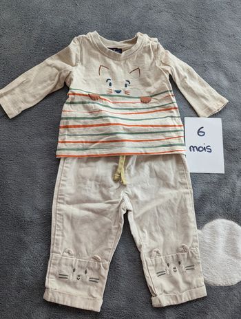 Ensemble T-shirt + Pantalon - 6 mois - Sergent Major