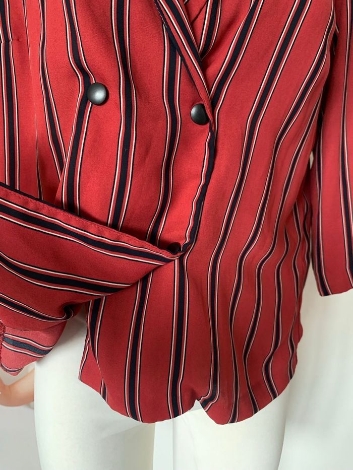 Chemise rayé manche 3/4