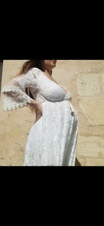 Robe dentelle blanche