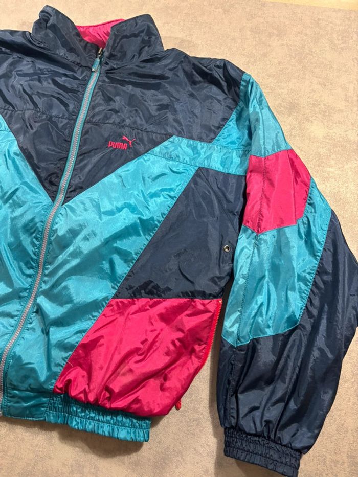 Veste Vintage Année 90 Puma Grosse broderie Taille L - photo numéro 3
