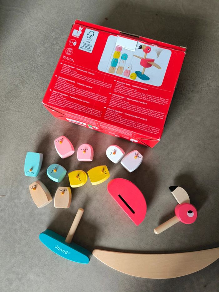 Jouet équilibré flamand rose - photo numéro 3