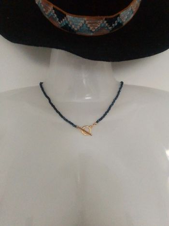 Joli Collier perles fermoirT