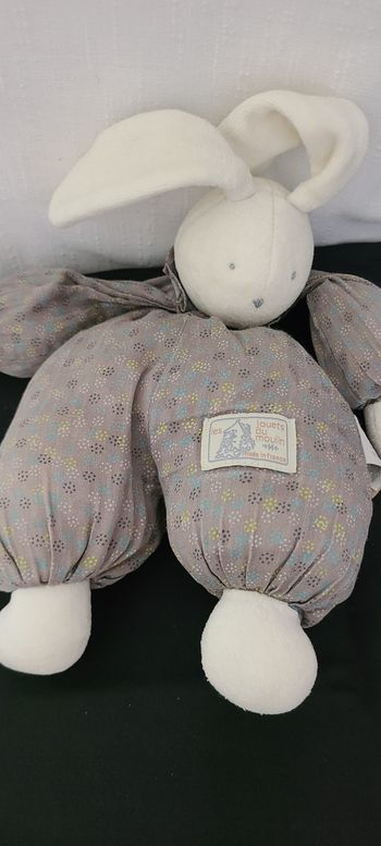 Moulin roty collection Les Douillettes doudou lapin gris