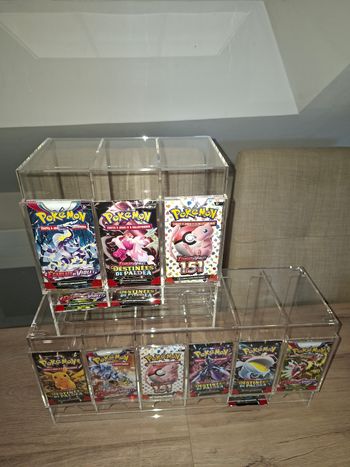 Lot de 2 distributeurs pour boosters Pokémon , Modèle 3 slots + Modèle 6 slots