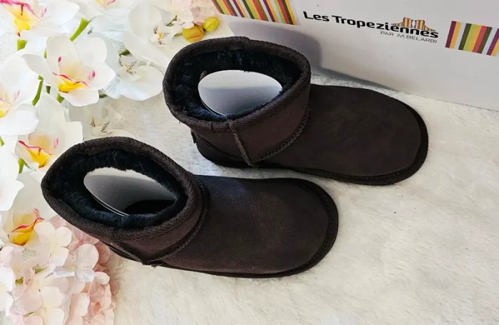 Bottes Bottines Boots Cuir Fourrées Les Tropeziennes T33 - photo numéro 3