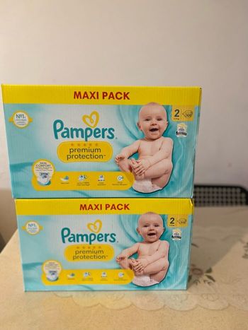3 cartons  Pampers T2 Premium Protection - Maxi  Pack