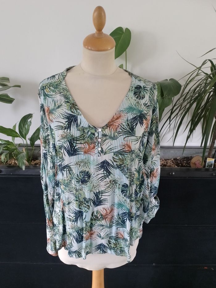 Blouse imprimée manches longues Esprit - photo numéro 1