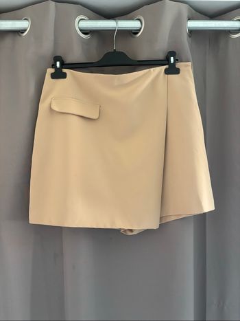 Jupe short beige
