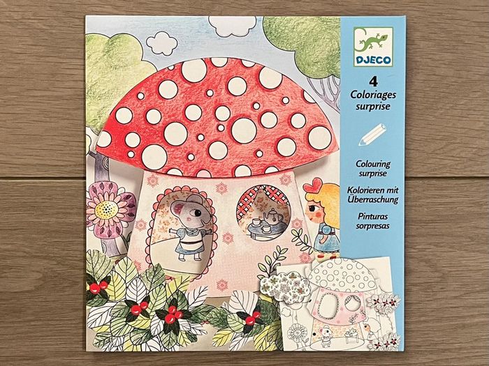 4 Coloriages surprise Poucette DJECO 6+