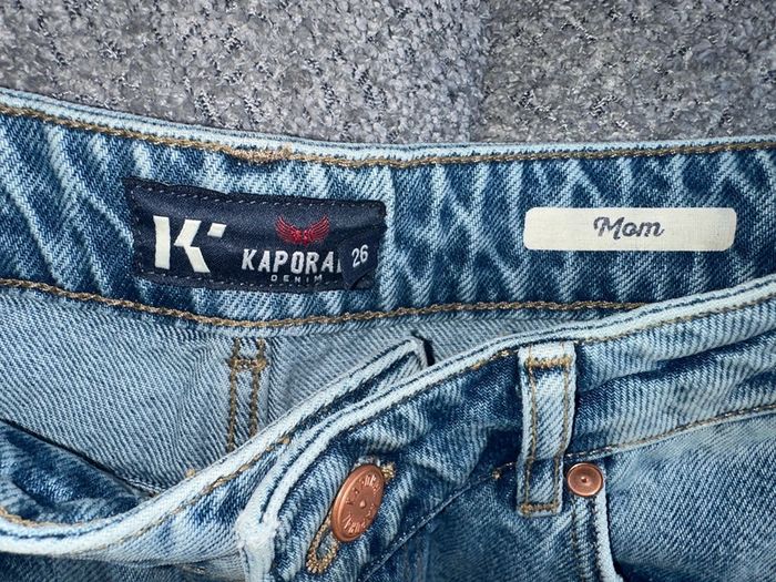 Jean mom bleu taille haute Kaporal W26 - photo numéro 5