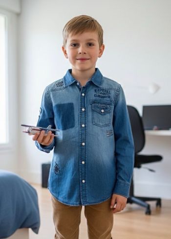 chemise en jean Kaporal taille 8 ans