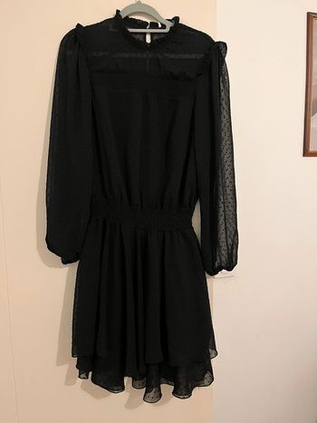 Robe noire manche longue