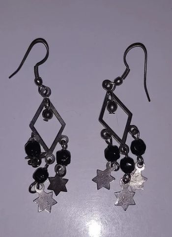 Boucles d'oreilles pendantes argents
