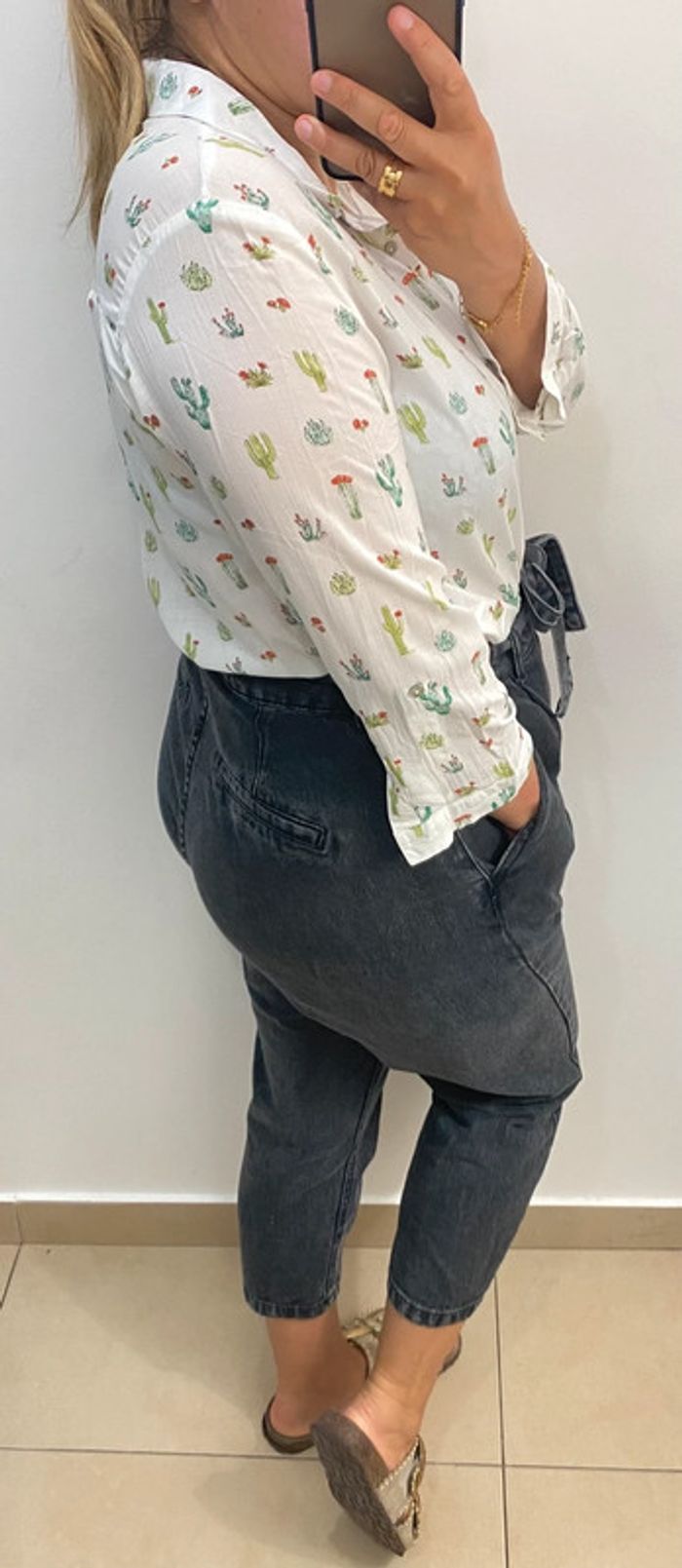 🌿Chemise légère imprimée 🌵 Taille M - photo numéro 6