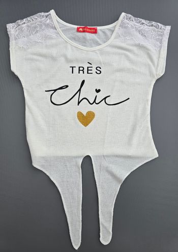 Tee-shirt MC girly neuf 6 ans littlé Princess 