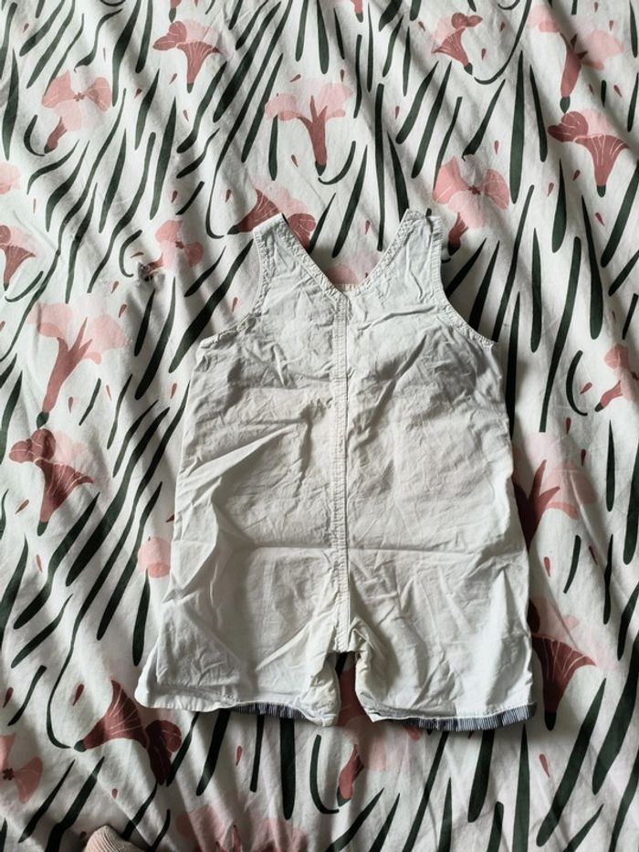 Salopette short blanche - photo numéro 3