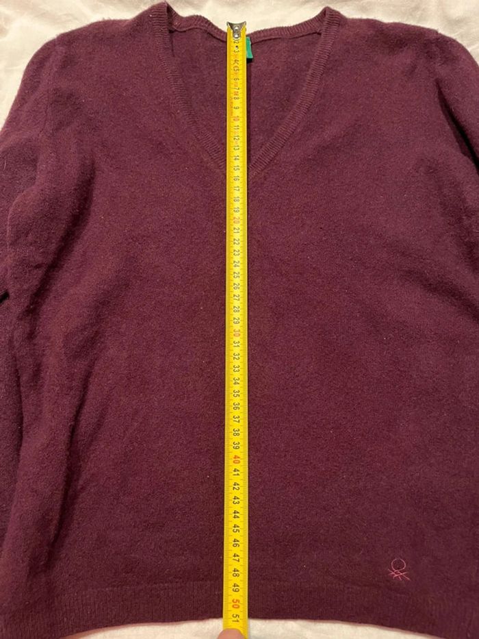 Pull Benetton Mauve taille 10 ans - photo numéro 6