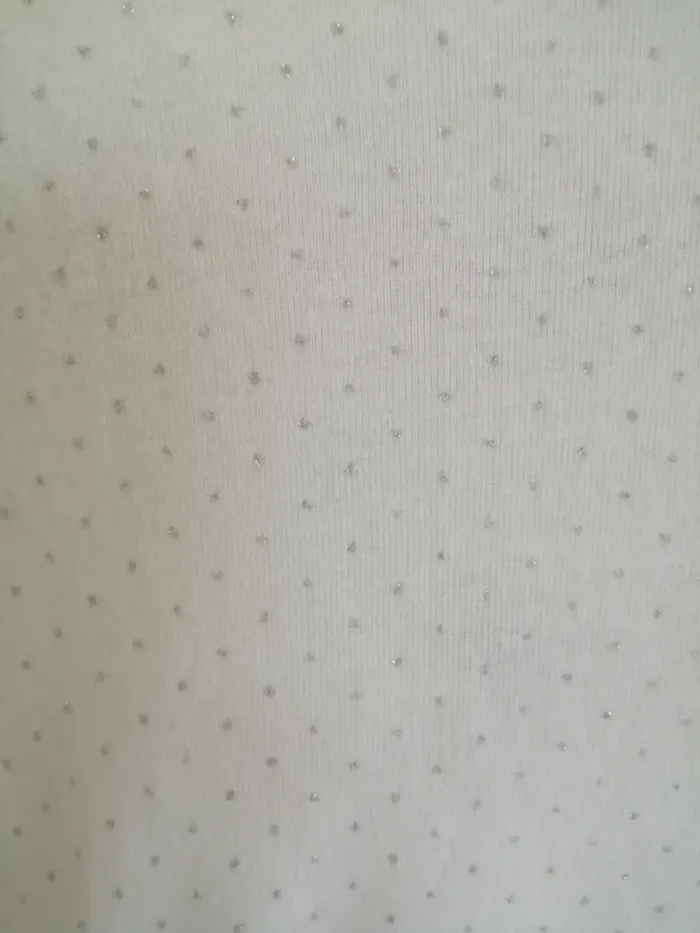 Robe ceremonie petit bateau blanche à pois argent - photo numéro 3
