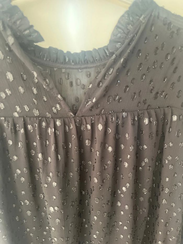 Robe noire Etam plumetis brillant - photo numéro 10