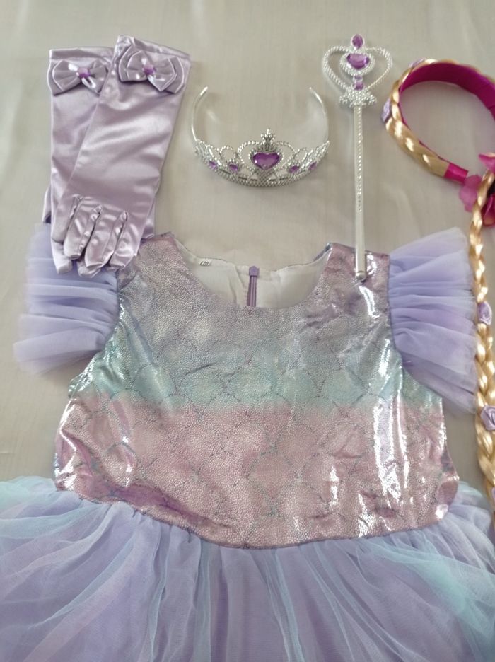 Déguisement princesse raiponce courte 4ans - photo numéro 2