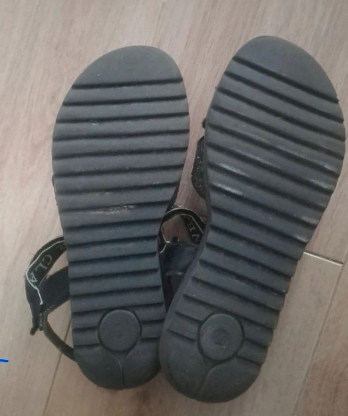 Sandales noires pailletées - photo numéro 4