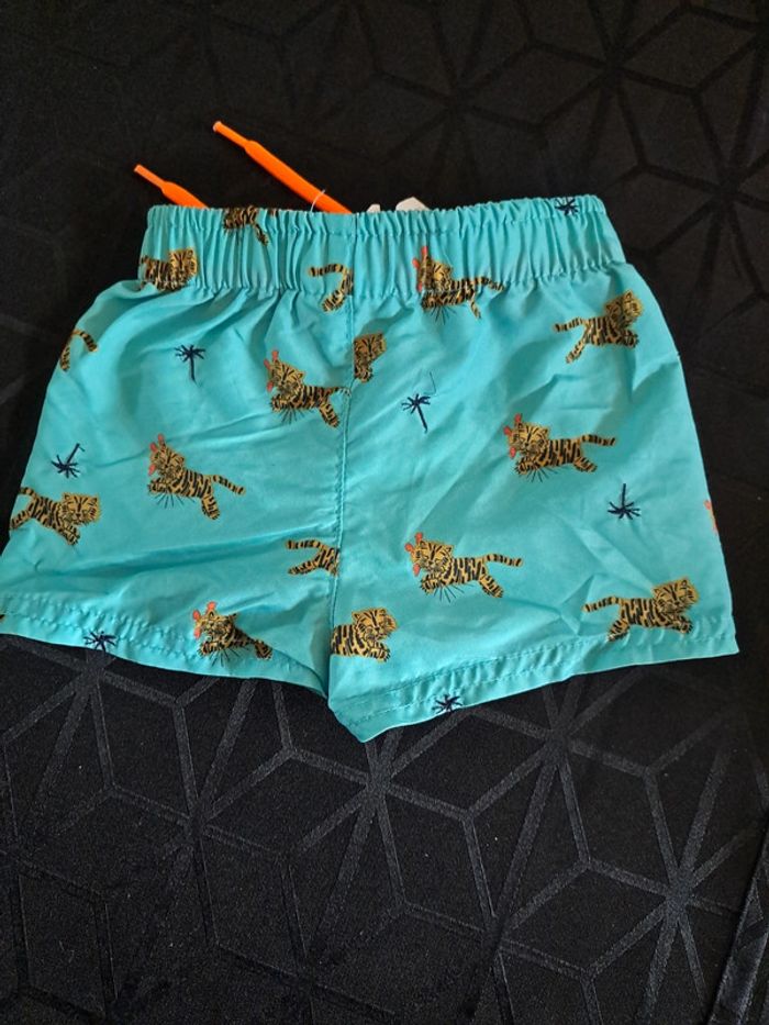 Short ou Short de bain bleu animaux tigres 12 mois kiabi - photo numéro 2