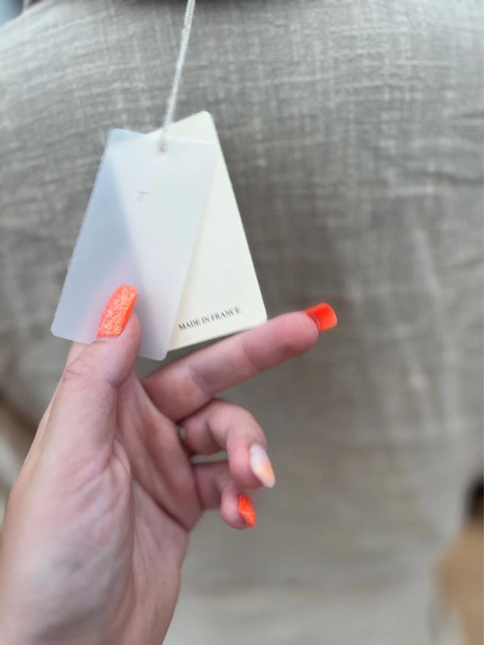 Combinaison short Combishort été lin neuf étiqueté saharienne - photo numéro 9