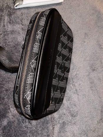 Sacs banane Lacoste the blend noir et gris 