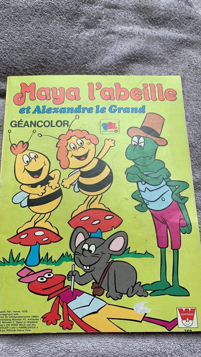 Lot de 3 coloriages des années 1980 - photo numéro 2