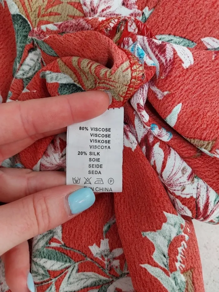 Robe rouge à motifs Senes M/L - photo numéro 7