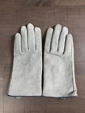 Gants en cuir bleu ciel taille 1