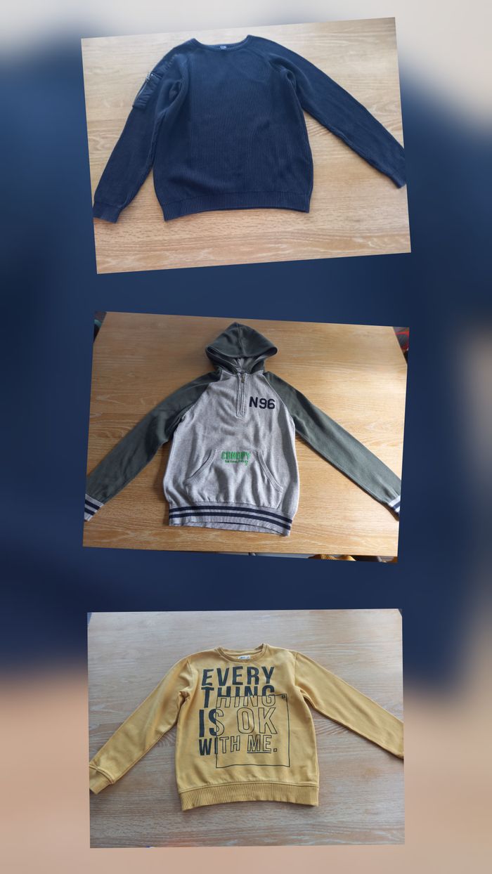 Lot 3 pulls garçon 12 ans - Très bon état